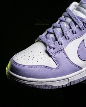 NK Leather Swoosh Overlay Trainer Lilac White
