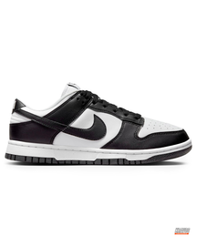 NK Leather Swoosh Overlay Trainer White Black #whiteblack