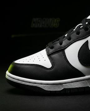 NK Leather Swoosh Overlay Trainer White Black
