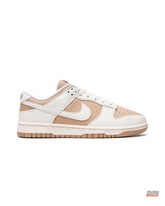 NK Leather Swoosh Overlay Trainer White Tan #whitetan