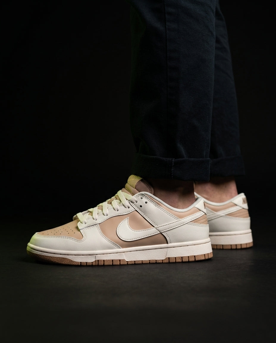 NK Leather Swoosh Overlay Trainer