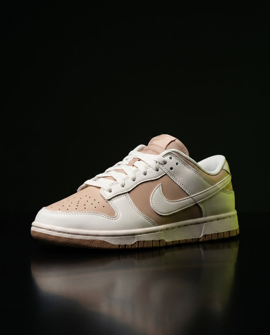 NK Leather Swoosh Overlay Trainer