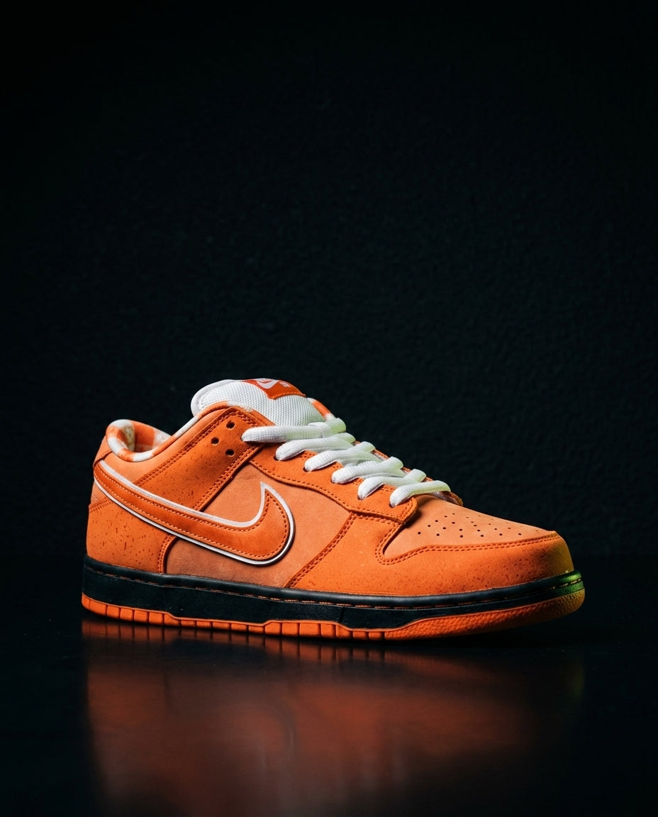 NK Leather Textured Panel Skate Low