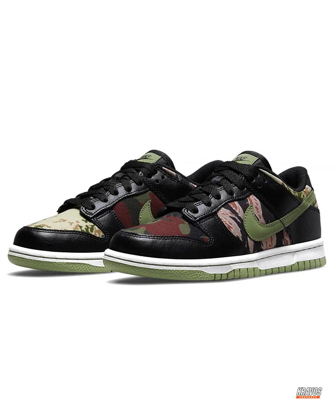 NK Leather Tiger-Camo Court Trainer