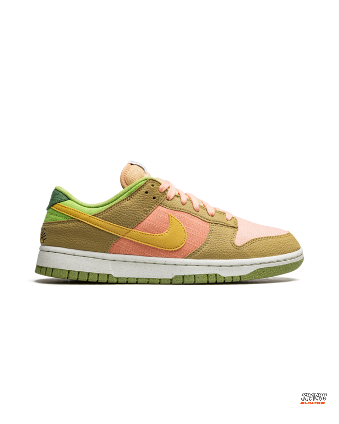 NK Leather Two-Tone Panelled Trainer