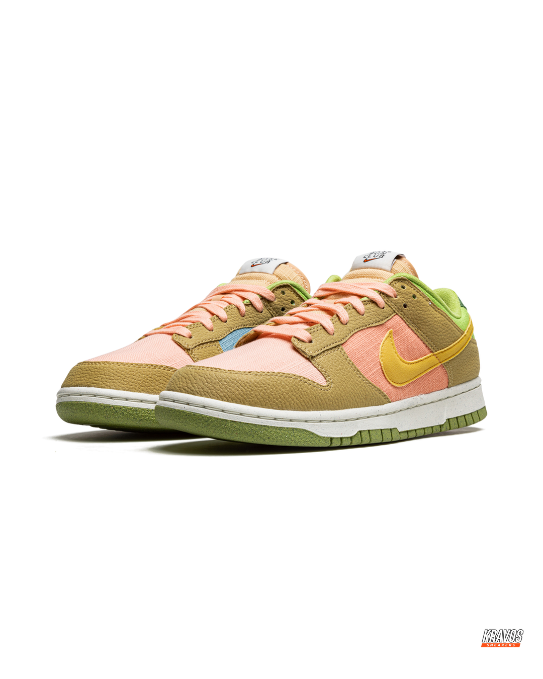 NK Leather Two-Tone Panelled Trainer