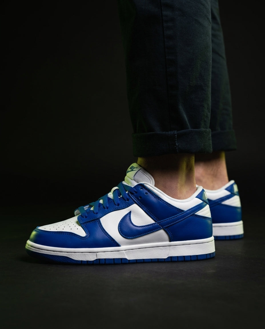 NK Leather Two-Tone Retro Trainer