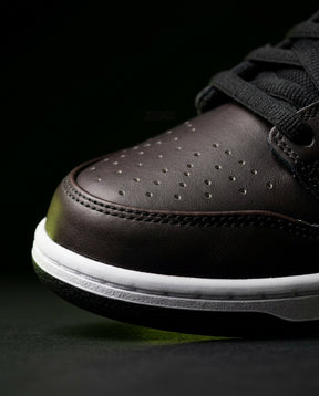 NK Leather Vulcanised Skate Trainer Black White