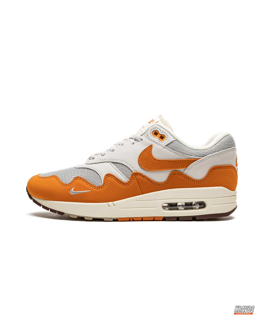 NK Leather Wavy-Panel Air Trainer