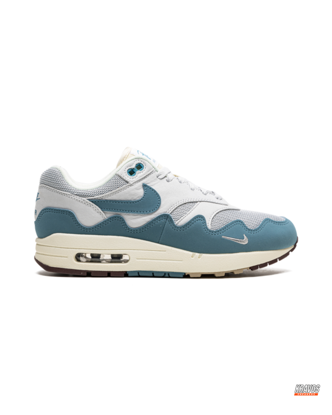 NK Leather Wavy-Panel Air Trainer