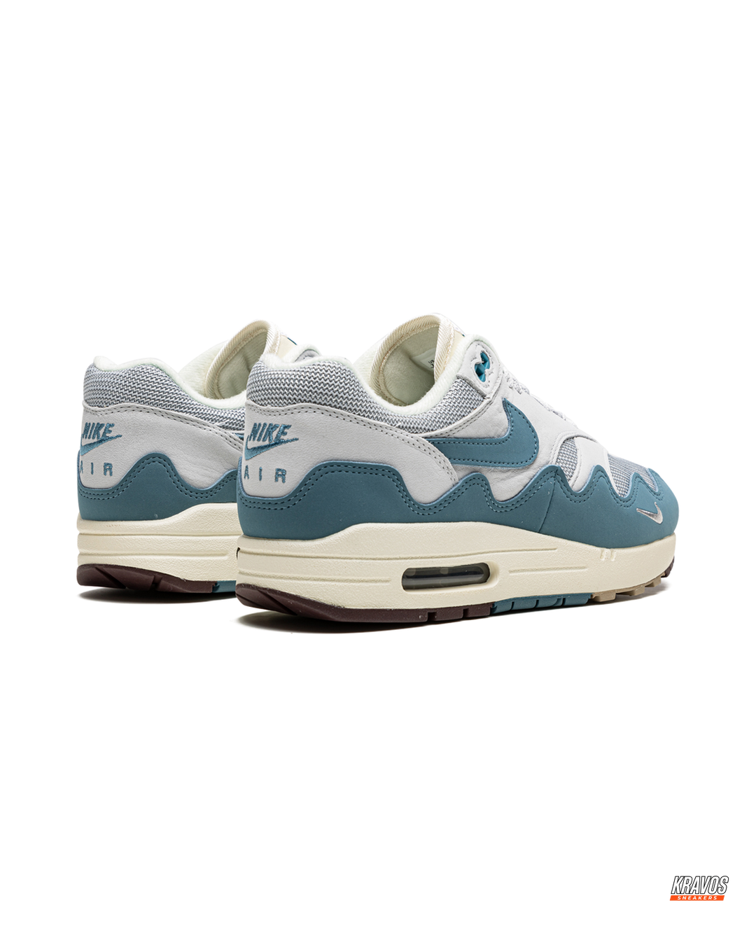 NK Leather Wavy-Panel Air Trainer
