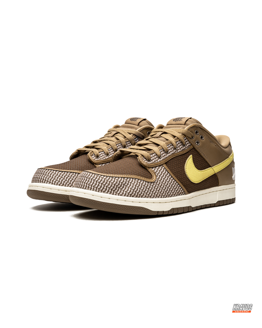 NK Leather Woven-Panel Court Trainer