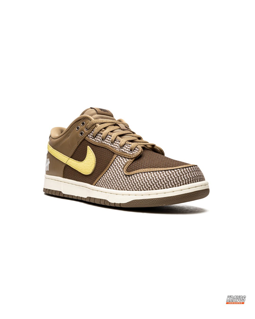 NK Leather Woven-Panel Court Trainer