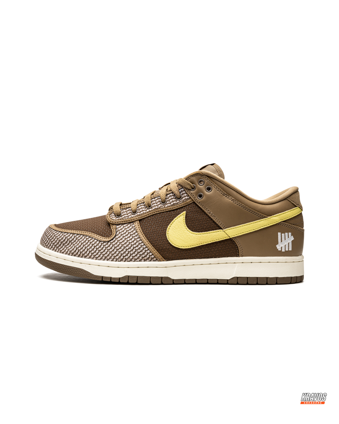 NK Leather Woven-Panel Court Trainer