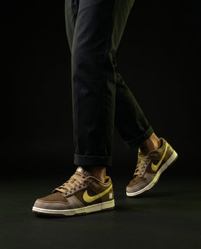 NK Leather Woven-Panel Court Trainer