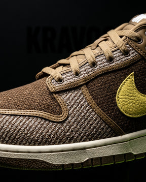 NK Leather Woven-Panel Court Trainer