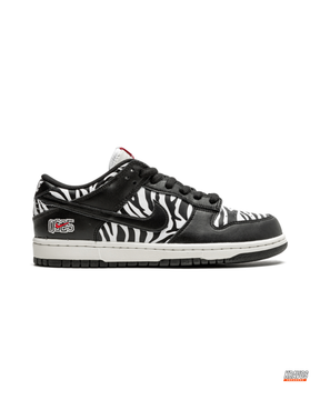 NK Leather Zebra-Print Skate Low