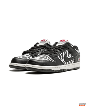 NK Leather Zebra-Print Skate Low