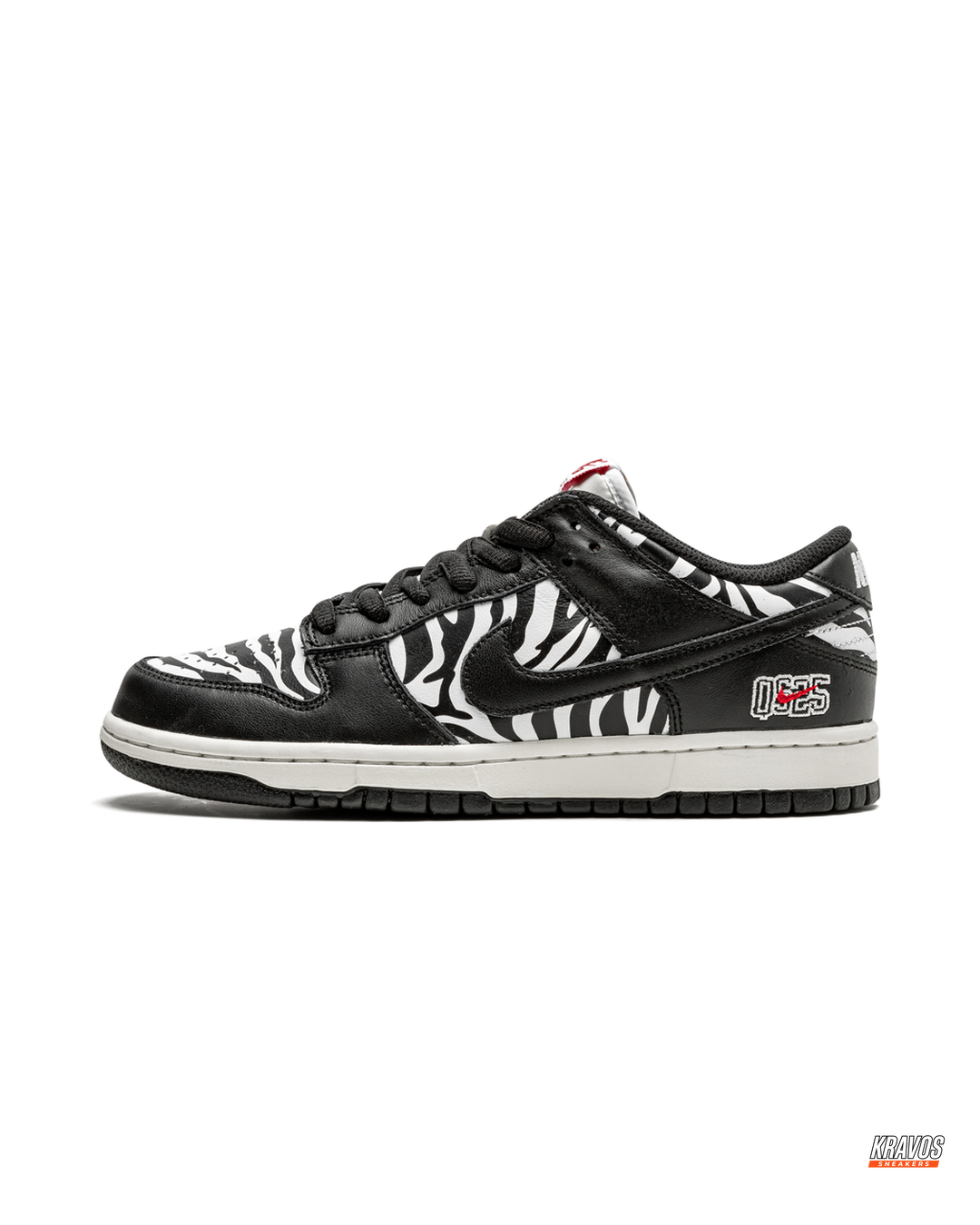 NK Leather Zebra-Print Skate Low