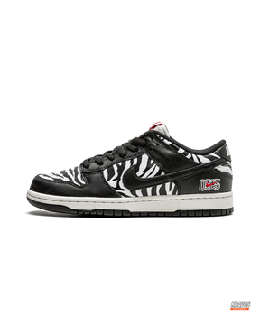 NK Leather Zebra-Print Skate Low