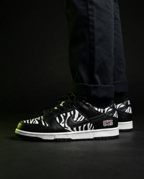 NK Leather Zebra-Print Skate Low
