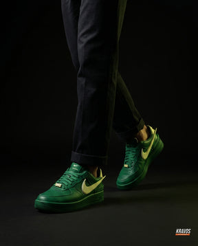 NK Leather Zip-Tag Court Trainer Green Cream