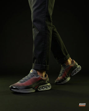 NK Mesh Bubble-Air Running Trainer Black Grey Red