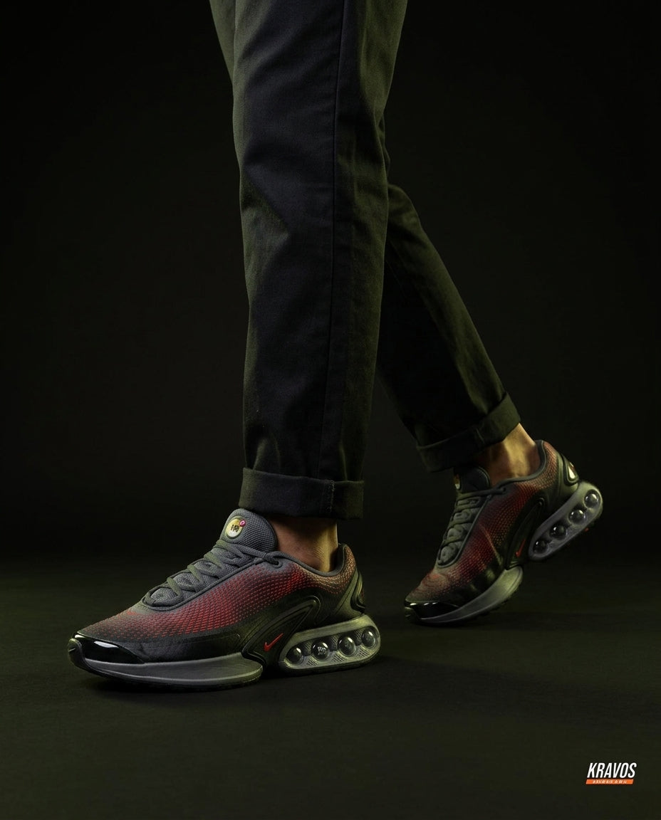 NK Mesh Bubble-Air Running Trainer Black Grey Red