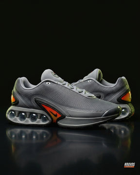 NK Mesh Bubble-Air Running Trainer Grey Orange Black
