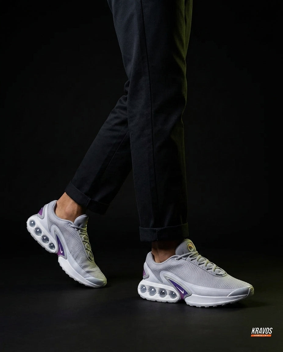 NK Mesh Bubble-Air Running Trainer Grey Purple White