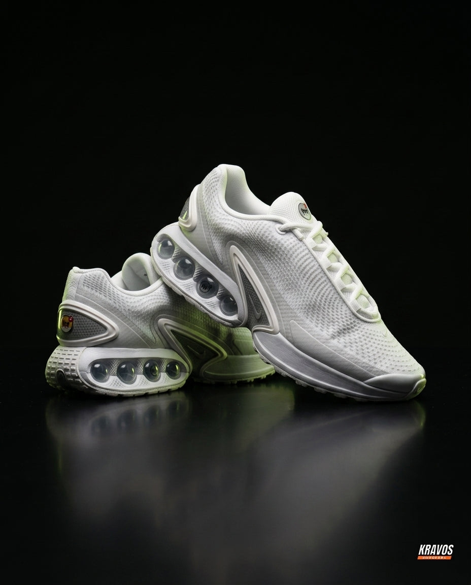 NK Mesh Bubble-Air Running Trainer White Grey