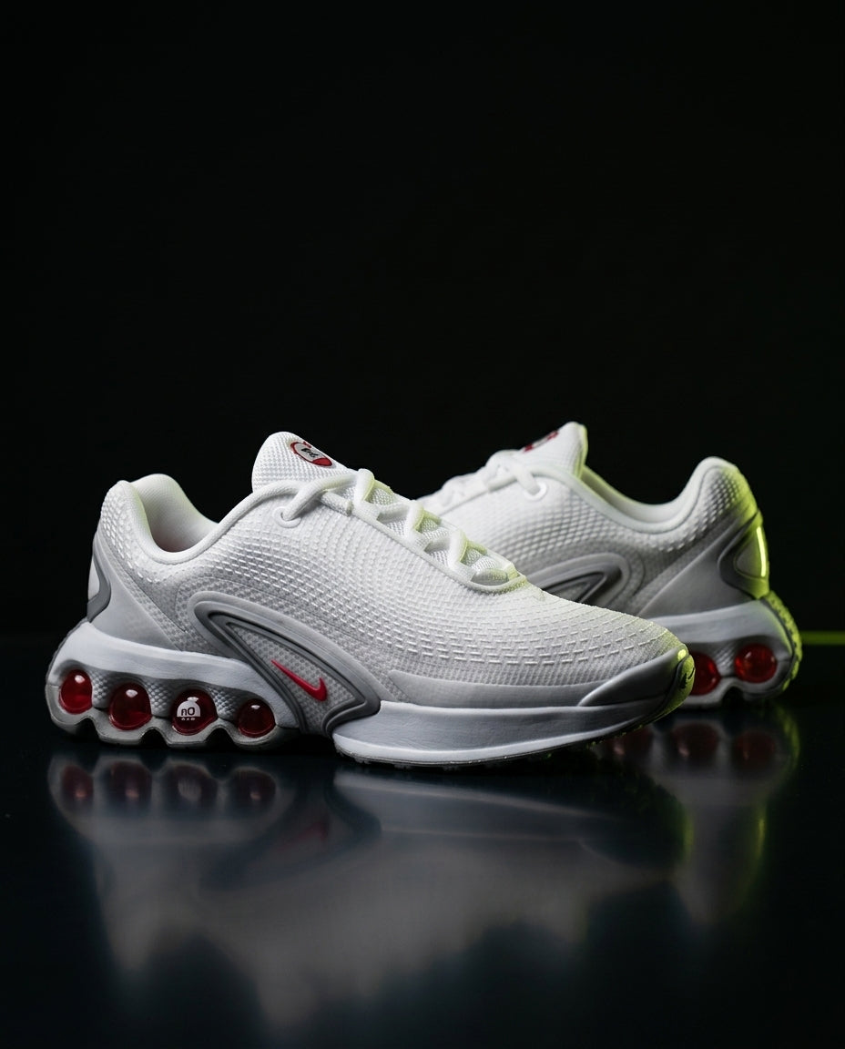 NK Mesh Bubble-Air Running Trainer White Red Grey