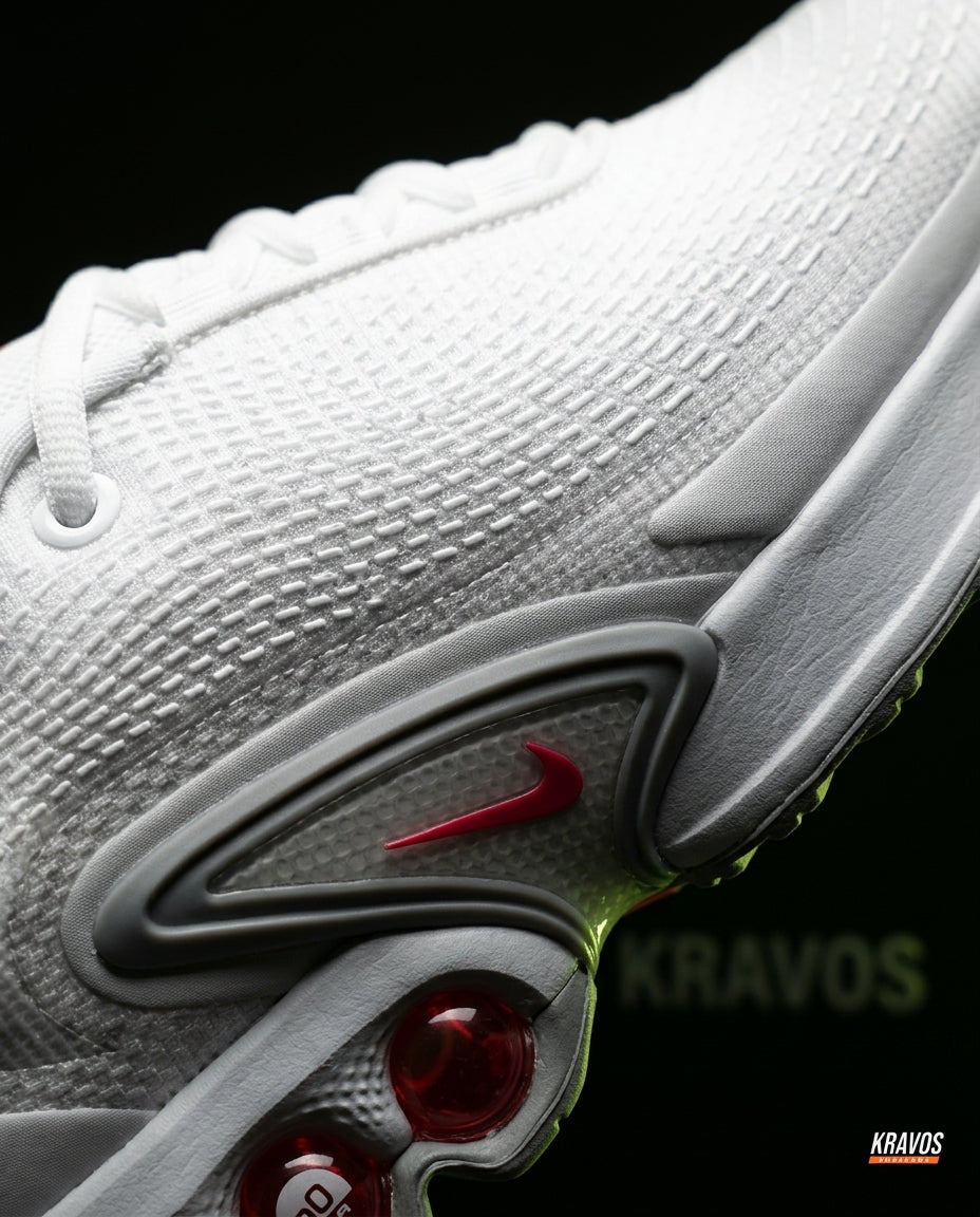 NK Mesh Bubble-Air Running Trainer White Red Grey