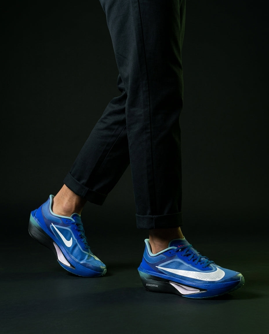 NK Mesh Carbon-Plate Racing Runner Blue White Black