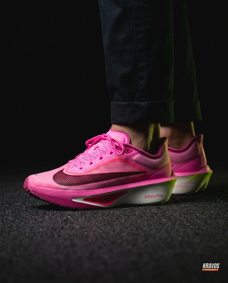 NK Mesh Carbon-Plate Racing Runner Pink White