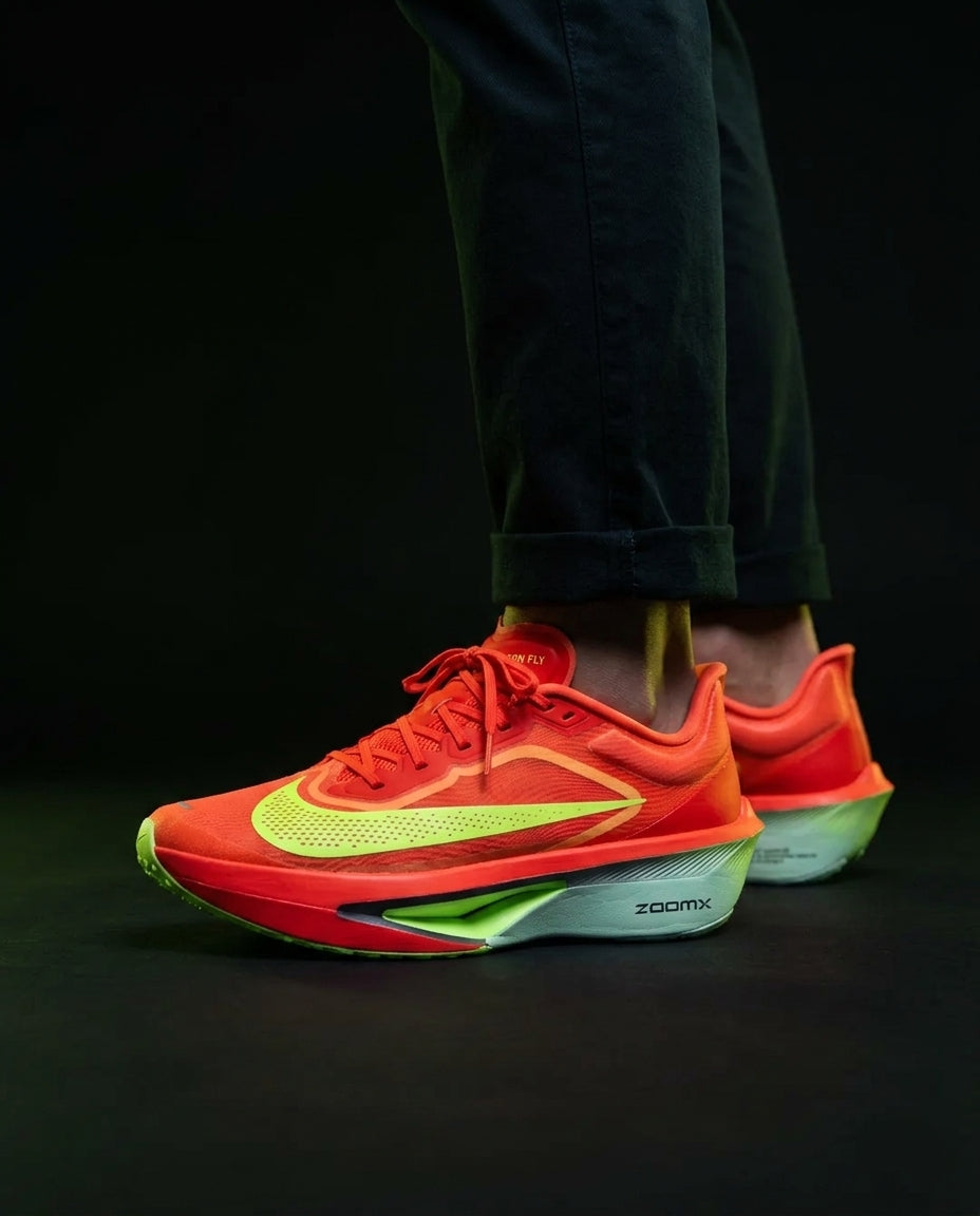 NK Mesh Carbon-Plate Racing Runner Red Green