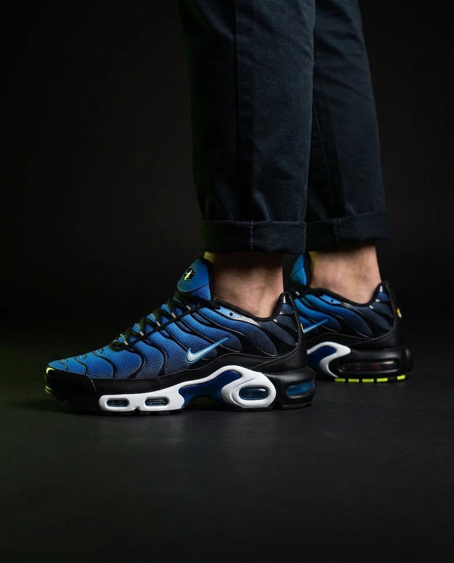 NK Mesh Layered Air-Bubble Runner Blue Black White