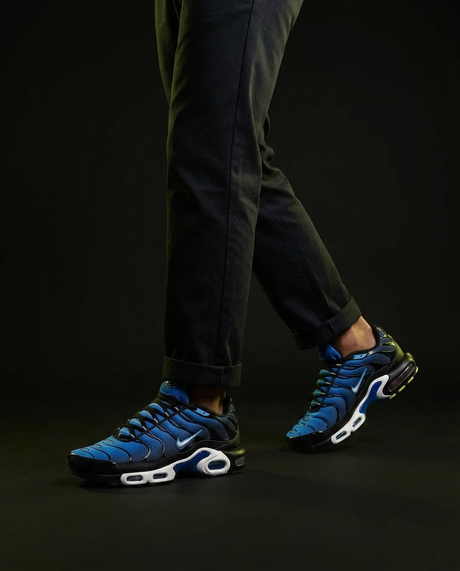 NK Mesh Layered Air-Bubble Runner Blue Black White
