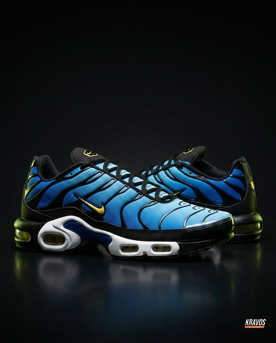 NK Mesh Layered Air-Bubble Runner Blue Black Yellow