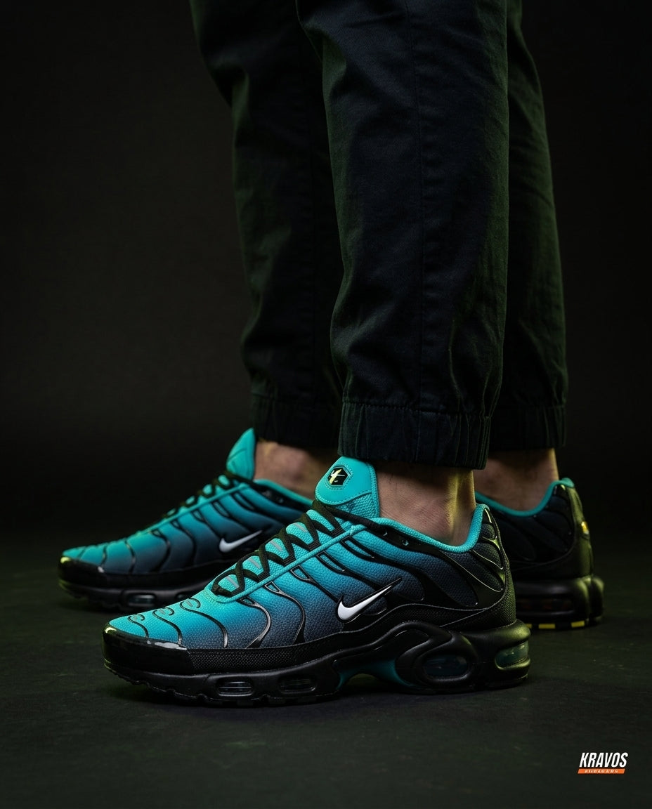 NK Mesh Layered Air-Bubble Runner Teal Black