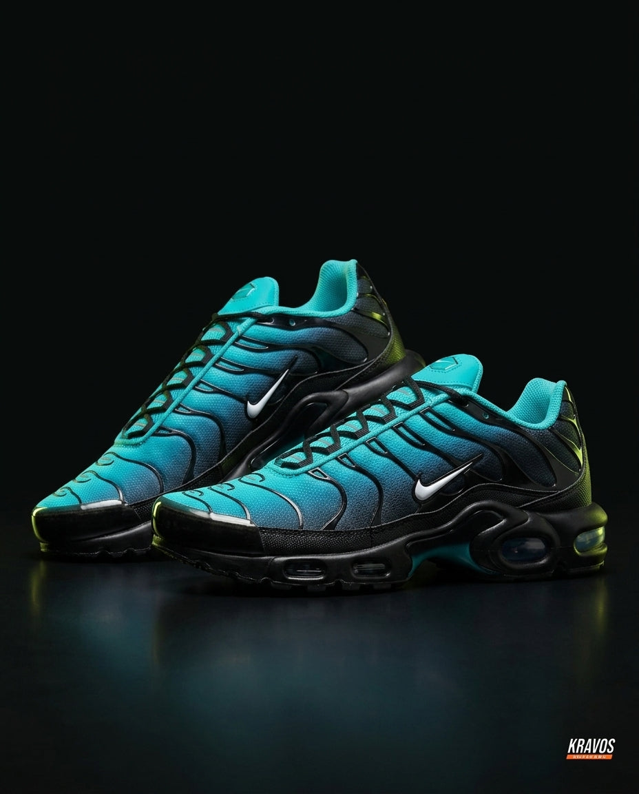 NK Mesh Layered Air-Bubble Runner Teal Black