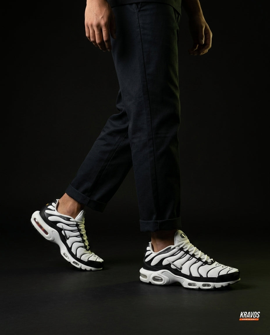 NK Mesh Layered Air-Bubble Runner White Black