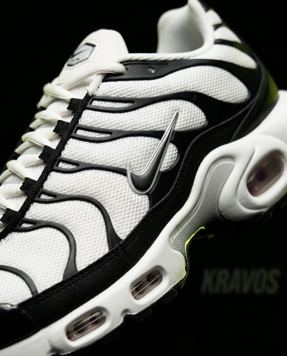 NK Mesh Layered Air-Bubble Runner White Black