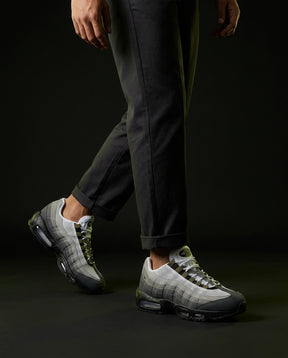NK Mesh Layered Bubble Runner Grey Black Olive