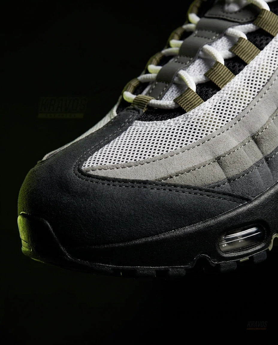 NK Mesh Layered Bubble Runner Grey Black Olive