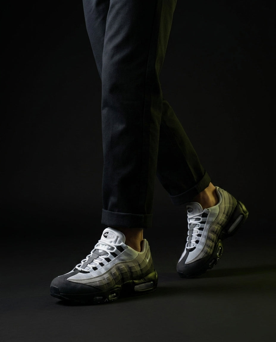 NK Mesh Layered Bubble Runner White Black Grey