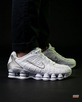 NK Mesh Layered Caged Runner White Silver