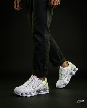 NK Mesh Layered Caged Runner White Silver