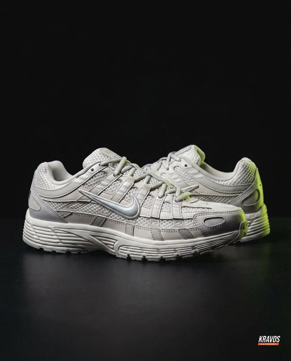 NK Mesh Layered Panelled Runner White Grey