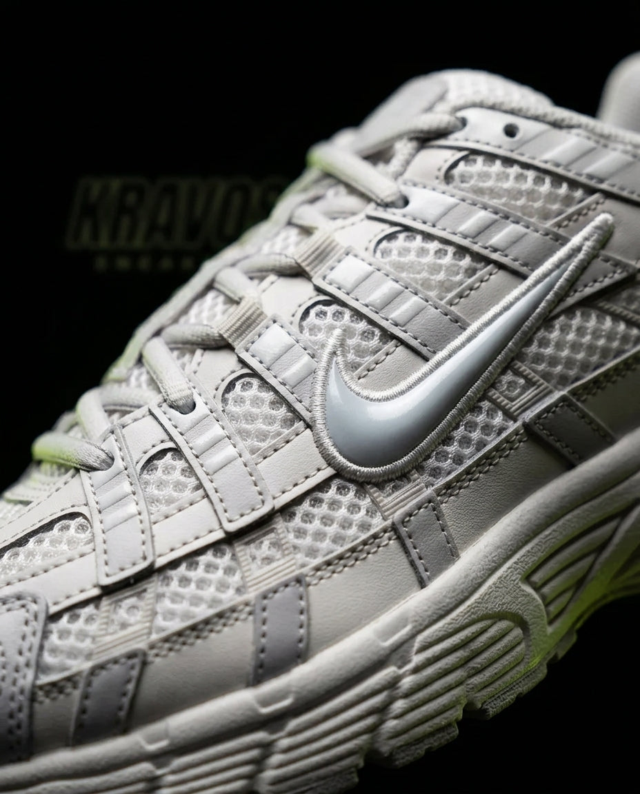 NK Mesh Layered Panelled Runner White Grey